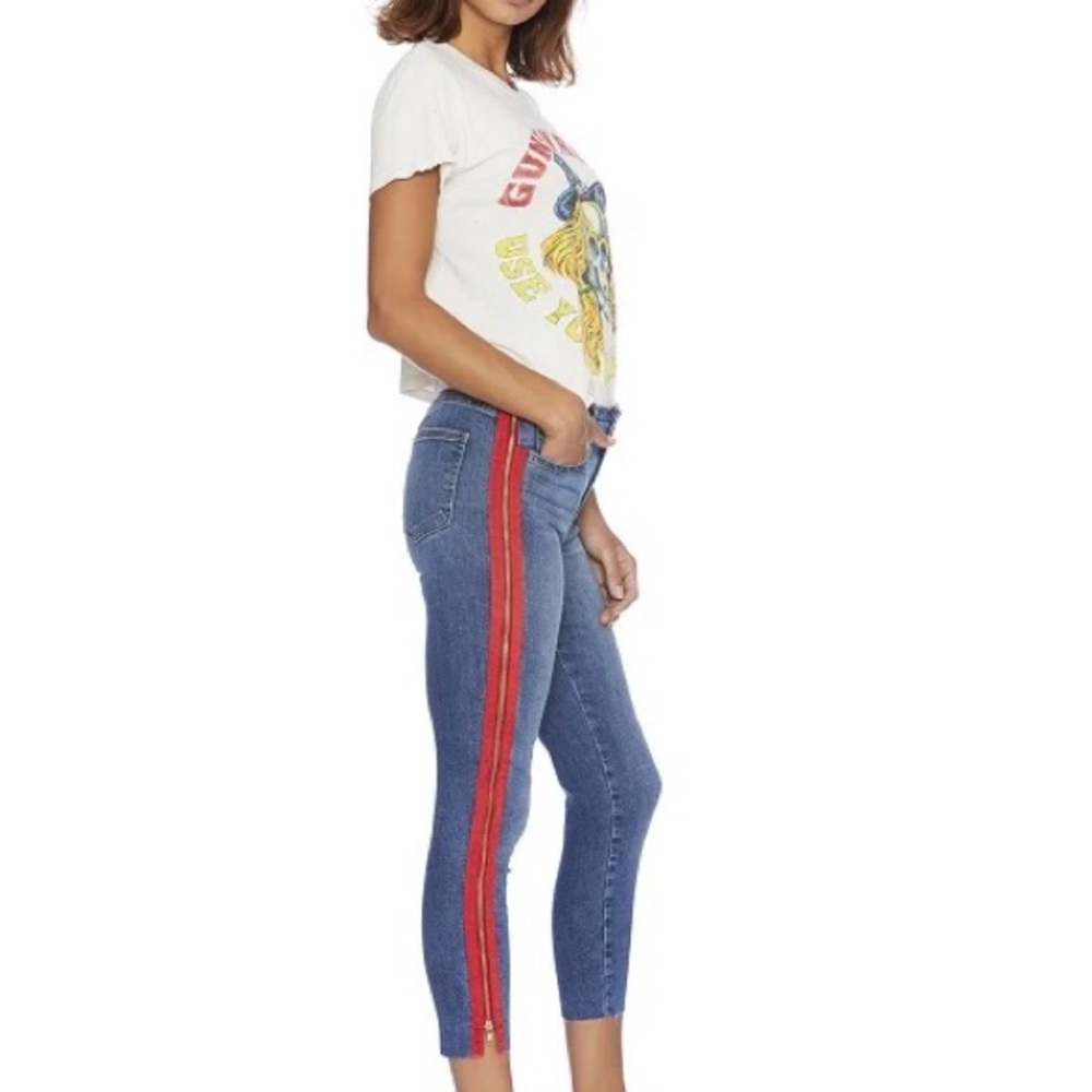 Etienne Marcel Full Side Zipper Ribbon Skinny Jeans